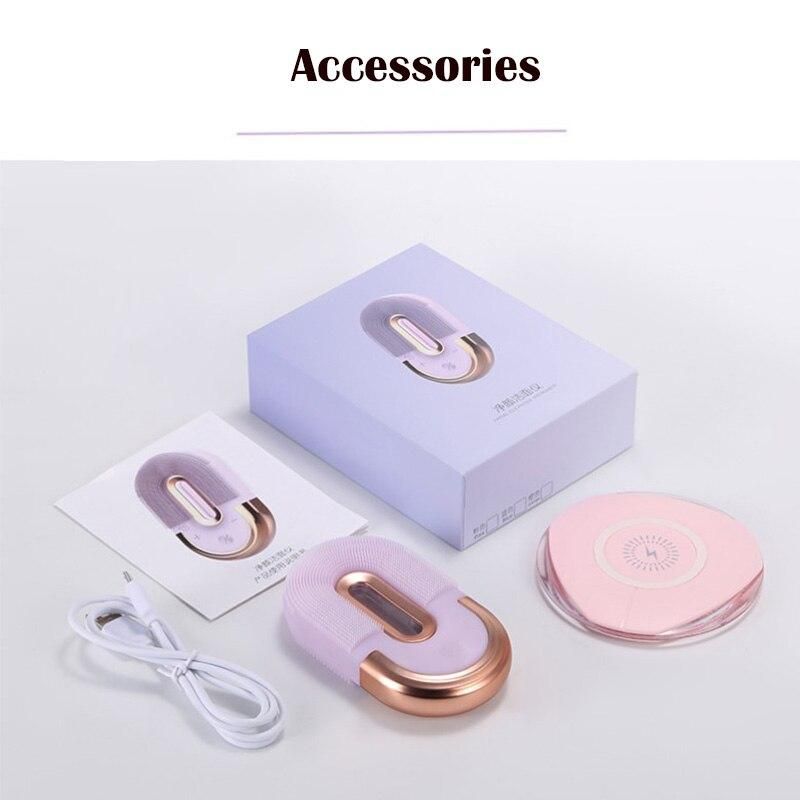 sonic silicone facial cleansing brush, view 8 - MRSLM