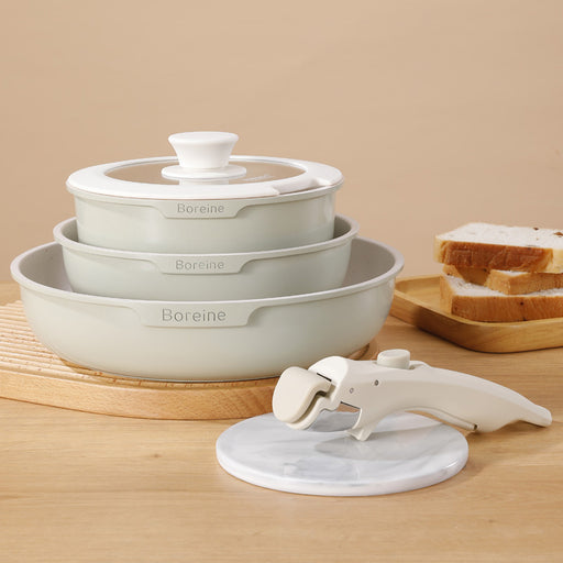 non-stick removable handle pot set - MRSLM