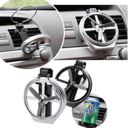 folding car beverage holder with fan, view 4 - MRSLM