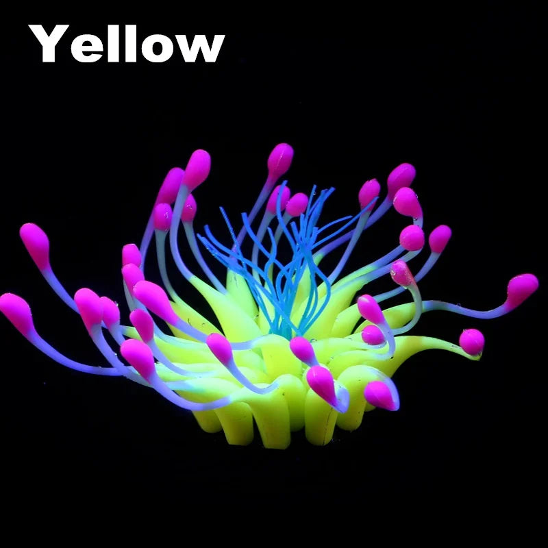 glowing coral aquarium decoration, view 5 - MRSLM