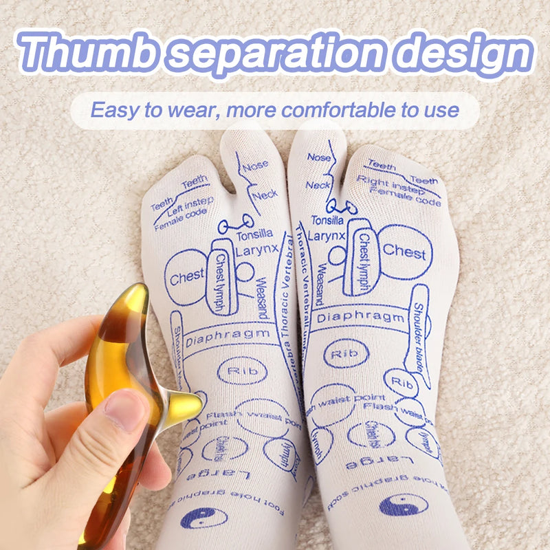 foot reflexology massage socks set, view 6 - MRSLM