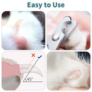 stainless steel cat and puppy nail clippers, view 4 - MRSLM