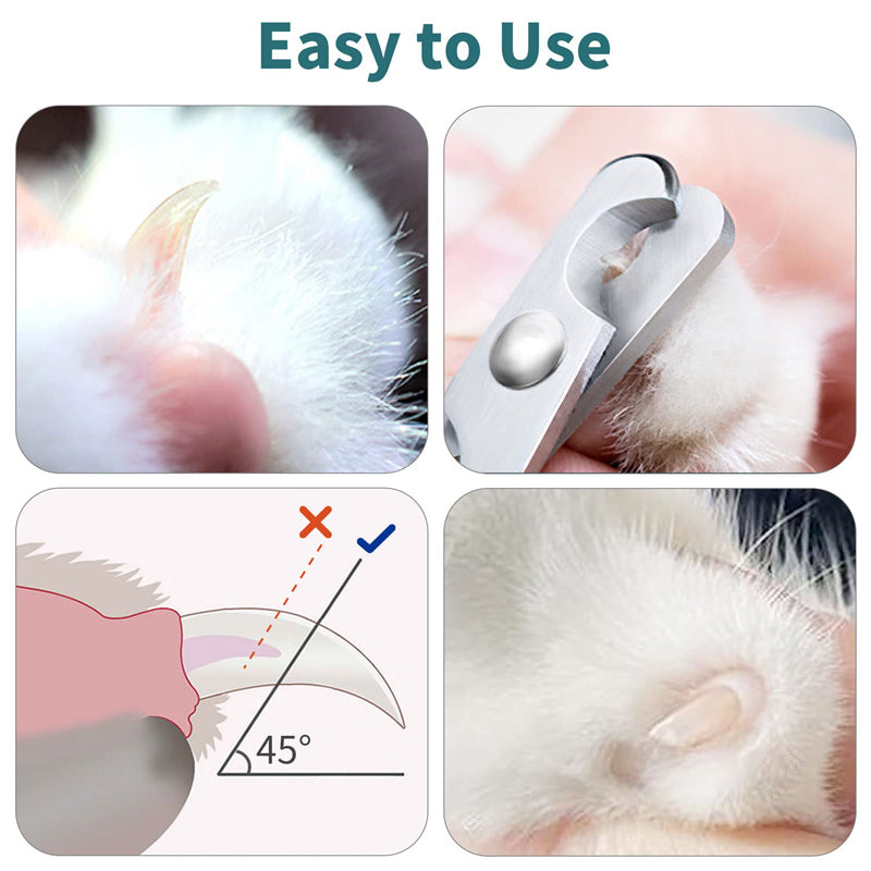 stainless steel cat and puppy nail clippers, view 4 - MRSLM