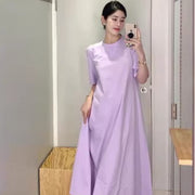 lavender T-shirt knit dress - MRSLM