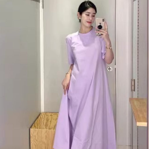 lavender T-shirt knit dress - MRSLM