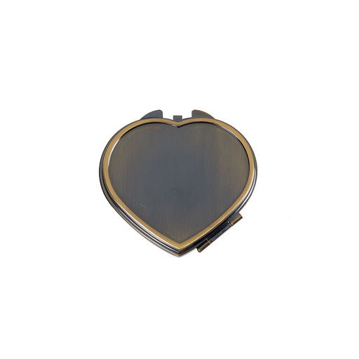 heart-shaped metal pill box, view 2 - MRSLM