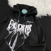 loose velvet-lined hooded cotton jacket, view 2 - MRSLM