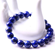 natural afghan lapis lazuli bead bracelet, view 2 - MRSLM