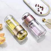 borosilicate glass tea infuser water bottle, view 11 - MRSLM