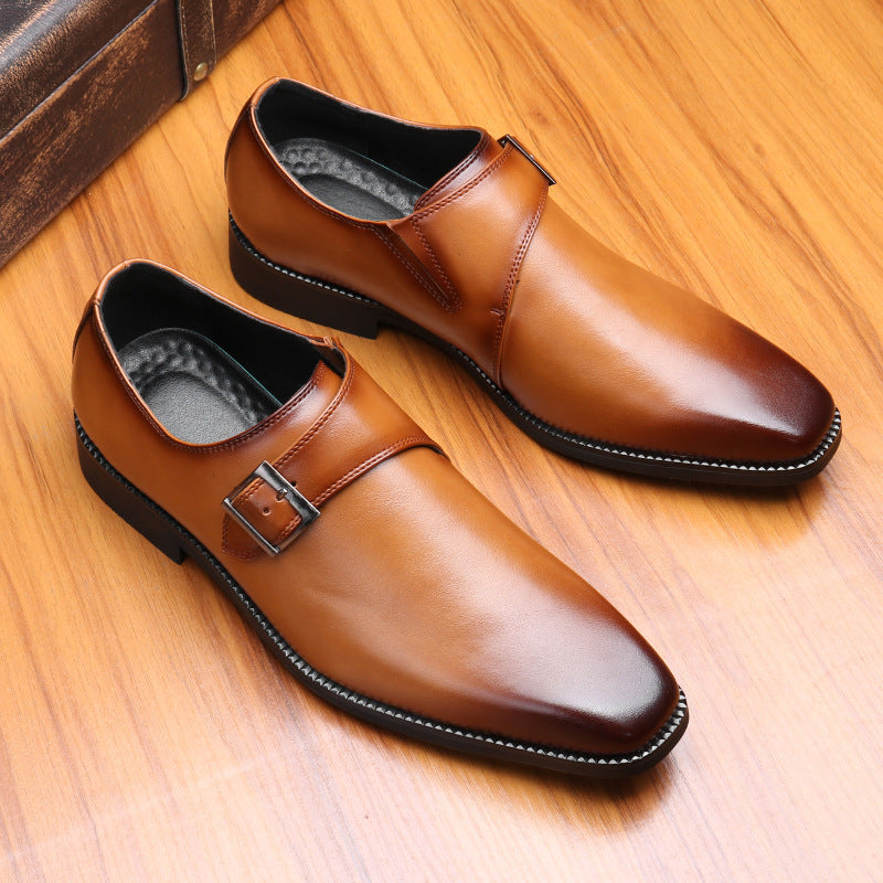 luxury casual leather dress shoes, view 6 - MRSLM