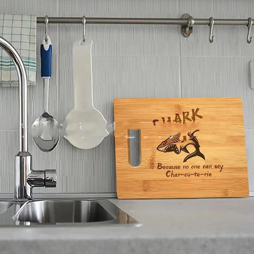 rectangular oak cooked food board - MRSLM