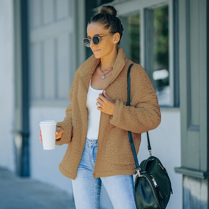 Women's plush-lined warm jacket, view 9 - MRSLM