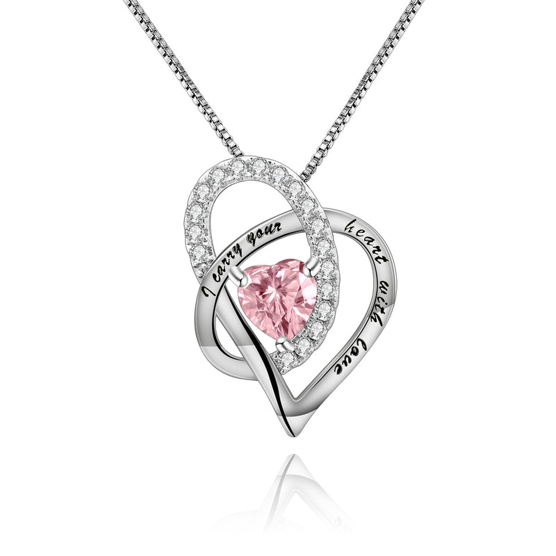 birthstone silver pendant necklace, view 10 - MRSLM