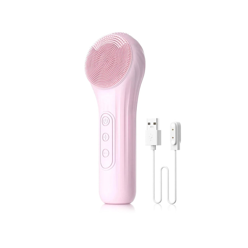 electric silicone facial cleansing brush, view 2 - MRSLM