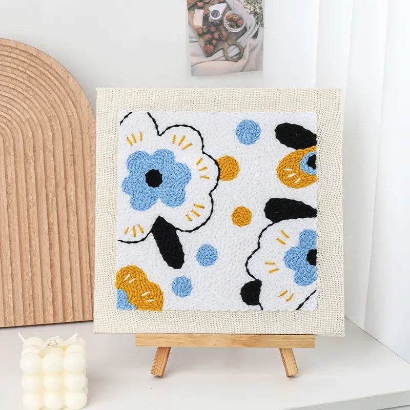 DIY punch needle flower embroidery kit, view 4 - MRSLM