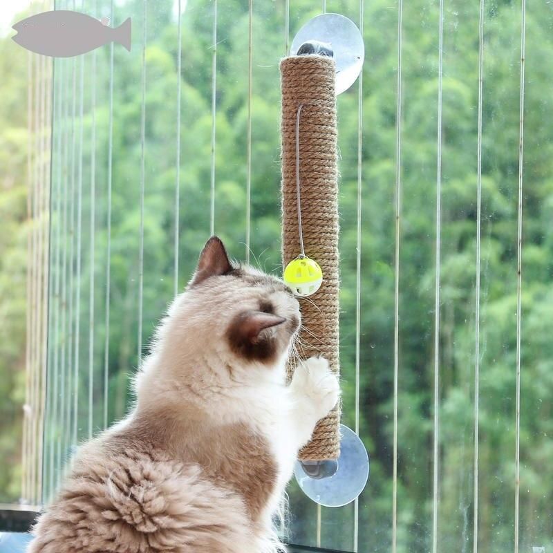 window-mount cat scratcher, view 4 - MRSLM