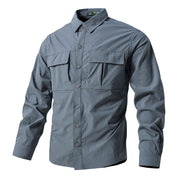 Quick-drying multi-pocket outdoor shirt, view 3 - MRSLM