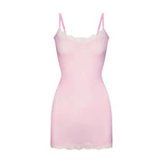 sling lace hip dress, view 9 - MRSLM
