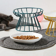 iron pet feeder stand, view 8 - MRSLM