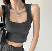 ribbed crop top, view 11 - MRSLM