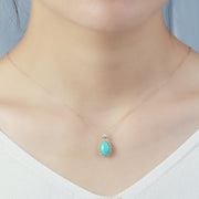 hollow pattern double-sided water drop pendant - MRSLM