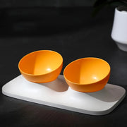 adjustable double bowl feeding station, view 10 - MRSLM