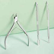 stainless steel cuticle scissors and nail care tool, view 3 - MRSLM