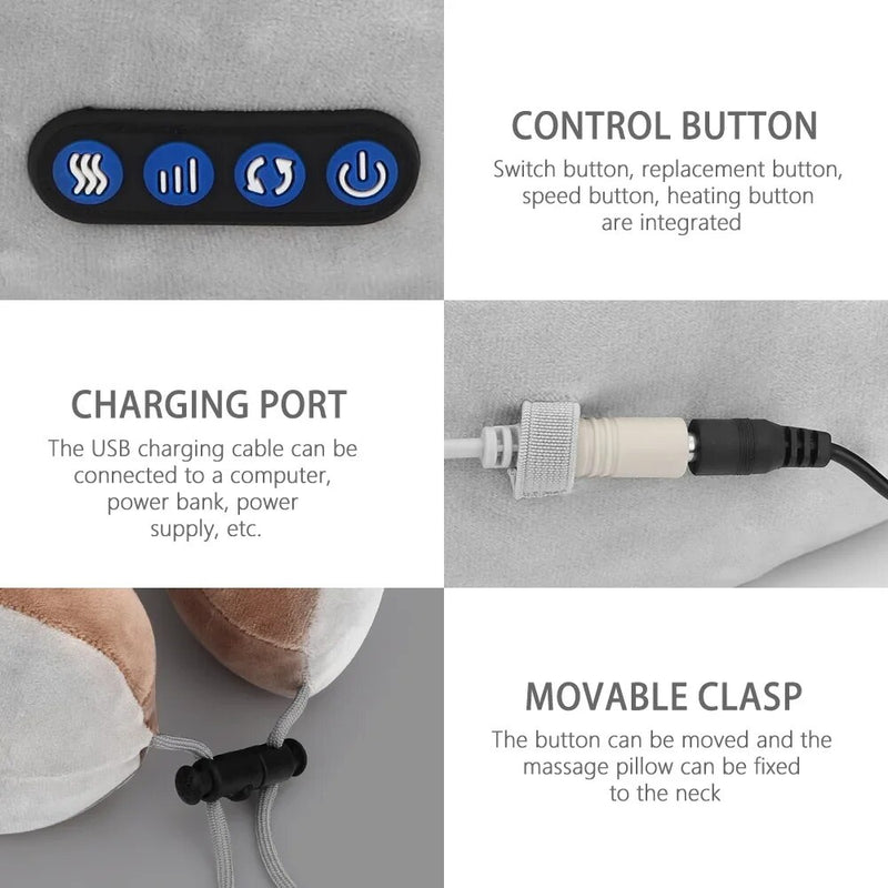 electric neck and shoulder massager, view 9 - MRSLM