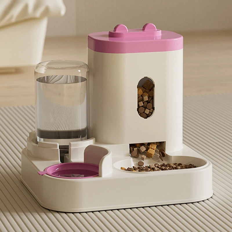 Automatic cat feeder and water dispenser, view 2 - MRSLM