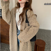 women's mid-length baggy cardigan coat, view 8 - MRSLM