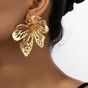 white floral drop earrings, view 6 - MRSLM