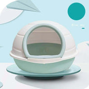 Space capsule cat litter box, view 3 - MRSLM
