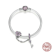 women's sterling silver beaded bracelet, view 3 - MRSLM