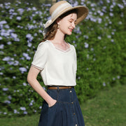 square neck puff sleeve t-shirt, view 2 - MRSLM