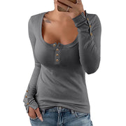 women's square neck puff sleeve knit top, view 15 - MRSLM