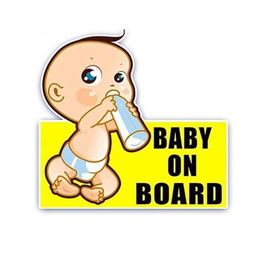 reflective baby on board sticker - MRSLM