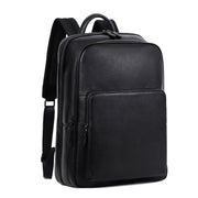men's multi-compartment leather backpack, view 5 - MRSLM