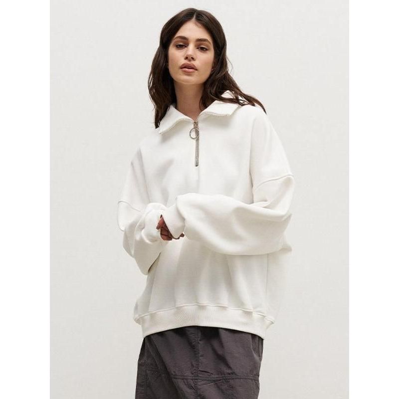 Women's oversized zip-up sweatshirt, view 5 - MRSLM