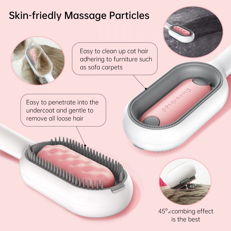 4-in-1 pet grooming brush, view 6 - MRSLM