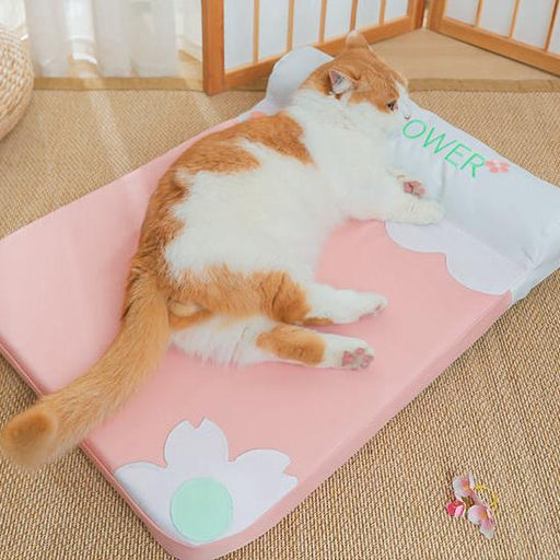 cozy pet bed with pillow - MRSLM