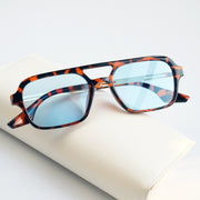 retro double bridge sunglasses, view 9 - MRSLM