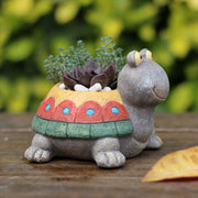 cartoon turtle planter, view 8 - MRSLM