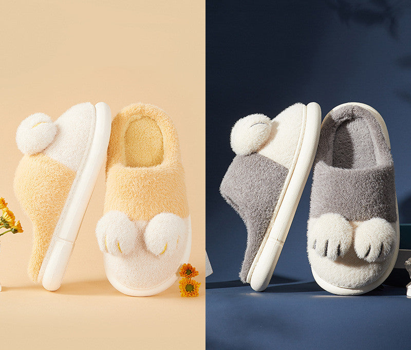 cat's claw cotton slippers, view 5 - MRSLM