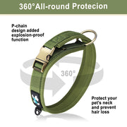 soft padded adjustable dog collar, view 5 - MRSLM