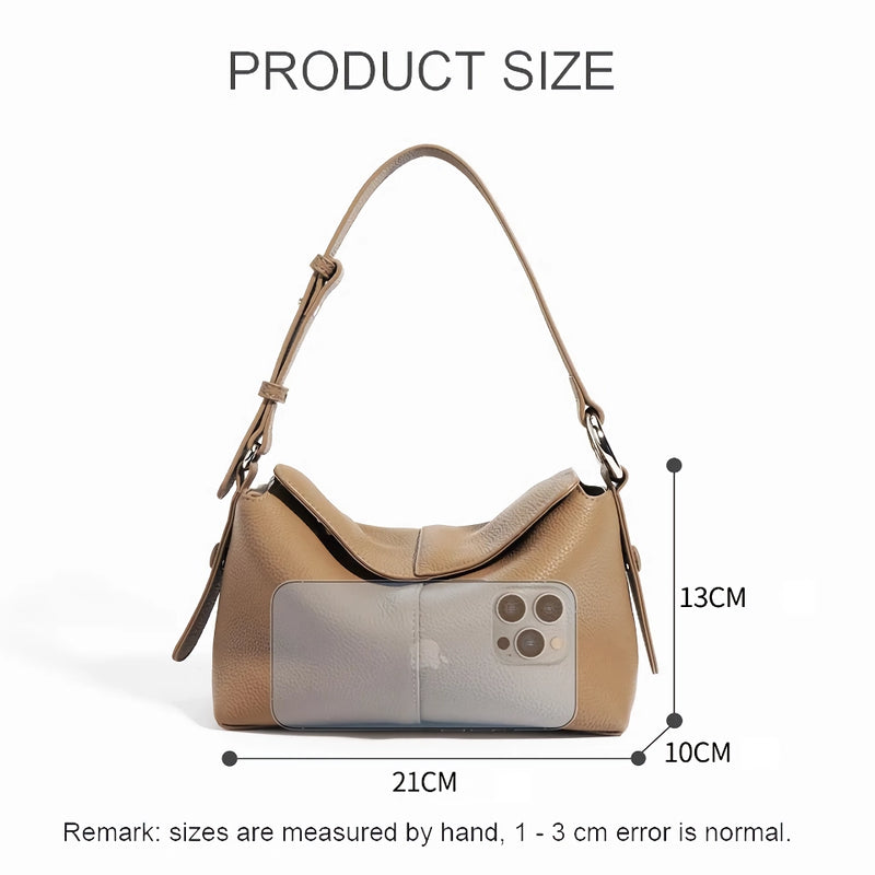 women's genuine leather crossbody shoulder bag, view 12 - MRSLM