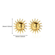 classic stud earrings, view 3 - MRSLM