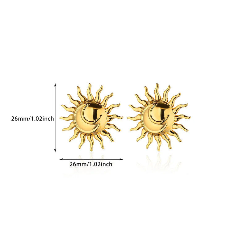 classic stud earrings, view 3 - MRSLM