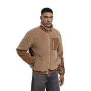 men's standing collar fleece jacket - MRSLM