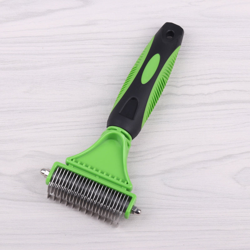 stainless steel grooming brush, view 3 - MRSLM
