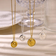 coin pendant necklace, view 6 - MRSLM